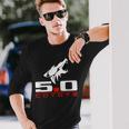 Coyote 50 Race Drag Gt Lx Street Rod Hot Rod Long Sleeve T-Shirt Gifts for Him