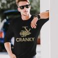 Crankbait Fishing Lure Cranky Ideas For Fishing Long Sleeve T-Shirt Gifts for Him