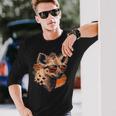 Crazy Looking And Laughing Hyena Long Sleeve T-Shirt Gifts for Him