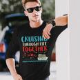 Cruising Life Together Anniversary Cruise Trip Couple Long Sleeve T-Shirt Gifts for Him