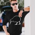 Cute Kiwi On Chest New Zealand Kiwi Bird New Zealand Langarmshirts Geschenke für Ihn