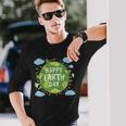 Cute Planet Earth Saying Happy Earth Day 2024 Long Sleeve T-Shirt Gifts for Him