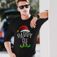Daddy Elf Family Matching Christmas Long Sleeve T-Shirt Gifts for Him