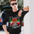 Daddy Of Little Meatball Italian Theme 1St Birthday Italy Long Sleeve T-Shirt Gifts for Him