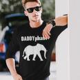 Daddyphantater Elefant Papaatertag Lustig Papa Wortspiel Langarmshirts Geschenke für Ihn