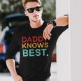 Damen Papa Weiß Es Am Besten Papa Papa Poppaater Stiefvater Ehemann Mit-Ausschnitt Langarmshirts Geschenke für Ihn