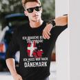 Danish Flag I Denmark Holiday I Denmark Langarmshirts Geschenke für Ihn