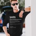 Definición Sara Nombre Sara Nombre Sara Camiseta de manga larga Regalos para él