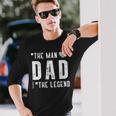 Der Mann Papa Die Legende Aterschafts- Einzigartiges Papa- Langarmshirts Geschenke für Ihn