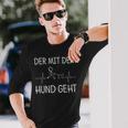 Der Mit Dem Hund Geht Hunde Heartbeat Dog Lovers S Langarmshirts Geschenke für Ihn