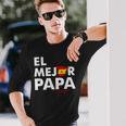 Dia Del Padre Father's Day El Mejor Papa De España Langarmshirts Geschenke für Ihn