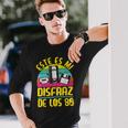 Disfraz Años 80 80S Outfit 80S Costume Hombre Niño Cassette Camiseta de manga larga Regalos para él