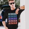 Divertido Regalo Nombre Aimar Personalizado Primer Nombre Camiseta de manga larga Regalos para él