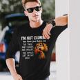 Dogs I'm Not Clumsy The Floor Just Hates Me The Table Long Sleeve T-Shirt Gifts for Him