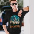 Dolomites Travel Exploration Souvenir Dolomites Italy Langarmshirts Geschenke für Ihn