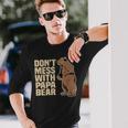 Don't Mess With Papa Bear Family Matching Father's Day Long Sleeve T-Shirt Gifts for Him