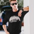 Drum Full Moon Evolution Drum Kit Langarmshirts Geschenke für Ihn