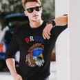 Eagle Mullet Sunglasses Bruh 4Th Of July Usa American Flag Long Sleeve T-Shirt Gifts for Him