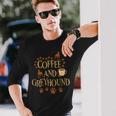 El Café Y El Galgo El Perro Galgo Dueños De Perros Camiseta de manga larga Regalos para él
