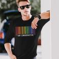 Election Gay Republican Conservative Barcode Long Sleeve T-Shirt Gifts for Him