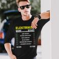 Elektrotechnik Elektroniker Handwerker Elektriker Black Langarmshirts Geschenke für Ihn