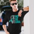 End The Stigma Recover Out Loud Aa Na Addiction Recovery Long Sleeve T-Shirt Gifts for Him