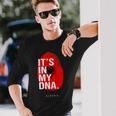 Es Ist In Meiner Dna Albanian Albania Origin Genetics Langarmshirts Geschenke für Ihn