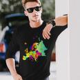 Europe Map With Boundaries And Countries Names Long Sleeve T-Shirt Gifts for Him