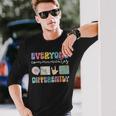 Everyone Communicates Differently Special Education Autism Long Sleeve T-Shirt Gifts for Him