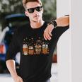 Fall Coffee Pumpkin Spice Latte Iced Autumn Boxer Long Sleeve T-Shirt Gifts for Him