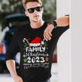 Family Christmas 2023 Matching Squad Santa Elf Xmas Long Sleeve T-Shirt Gifts for Him
