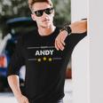 Family Name Surname Or First Name Team Andy Long Sleeve T-Shirt Gifts for Him