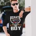 Family Skull Pirate Boy Jolly Roger Crossbones Flag Long Sleeve T-Shirt Gifts for Him