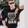 Family Skull Pirate Dad Jolly Roger Crossbones Flag Long Sleeve T-Shirt Gifts for Him