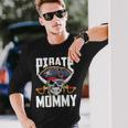 Family Skull Pirate Mommy Jolly Roger Crossbones Flag Long Sleeve T-Shirt Gifts for Him