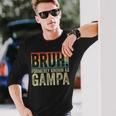 Fathers Day Bruh Formerly Known As Gampa Vintage Long Sleeve T-Shirt Gifts for Him
