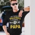 My Favoriteolleyballspieler Calls Me Papa Proud Dad Langarmshirts Geschenke für Ihn