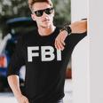 Fbi Logo Federal Bureau Of Investigation Langarmshirts Geschenke für Ihn