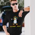 Feelin' Irie Patois Jamaica Penguin Jamaican Slang Long Sleeve T-Shirt Gifts for Him