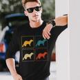 Ferret Lover Retro Weasel Vintage Long Sleeve T-Shirt Gifts for Him