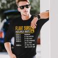 Flight Surgeon Hourly Rate Flight Physician Doctor Long Sleeve T-Shirt Gifts for Him