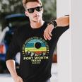 Fort Worth Texas Total Solar Eclipse 2024 Long Sleeve T-Shirt Gifts for Him