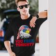 Are You Free Tonight 4Th Of July Independence Day Bald Eagle Long Sleeve T-Shirt Gifts for Him