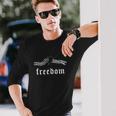 Freedom Broken Chain Aesthetic Soft Grunge Punk Goth Baddie Long Sleeve T-Shirt Gifts for Him