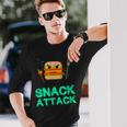 Burger Snack Attack Food Snacks Long Sleeve T-Shirt Gifts for Him