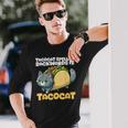 Cat And Taco Tacocat Spelled Backward Is Tacocat Long Sleeve T-Shirt Gifts for Him