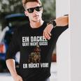 Dachshund Ein Dackel Geht Nicht Gassi Er Rücktor Langarmshirts Geschenke für Ihn