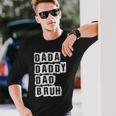 Fathers Day Vintage Dada Daddy Dad Bruh Father's Day Long Sleeve T-Shirt Gifts for Him