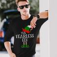 The Fearless Elf Matching Family Group Christmas Long Sleeve T-Shirt Gifts for Him