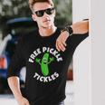 Free Pickle Tickles Adult Humor Long Sleeve T-Shirt Gifts for Him